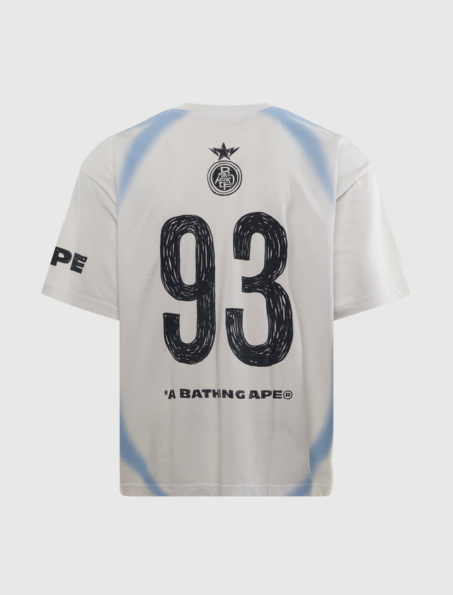 T-Shirt mit entspanntem Schnitt, schwerer Waschung, handgezeichnetem Fußball-Multi-Logo