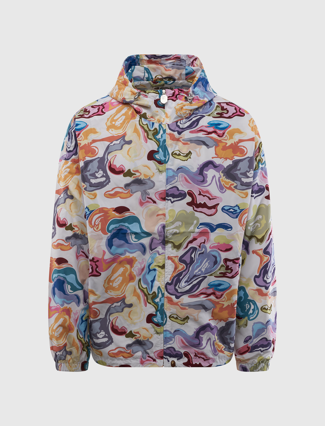 ART CAMO HOODED JACKET