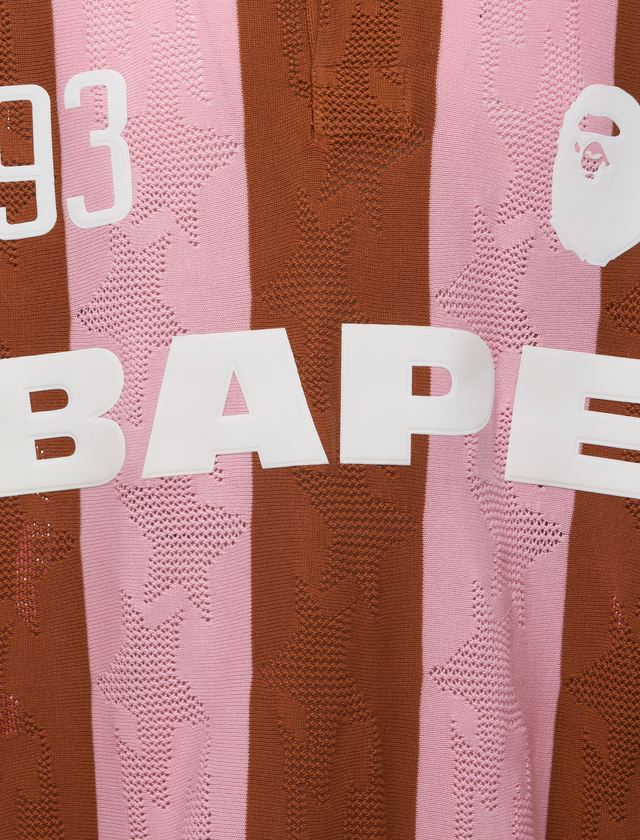 STA STRIPE PATTERN JACQUARD MULTI LOGO RELAXED FIT TEE