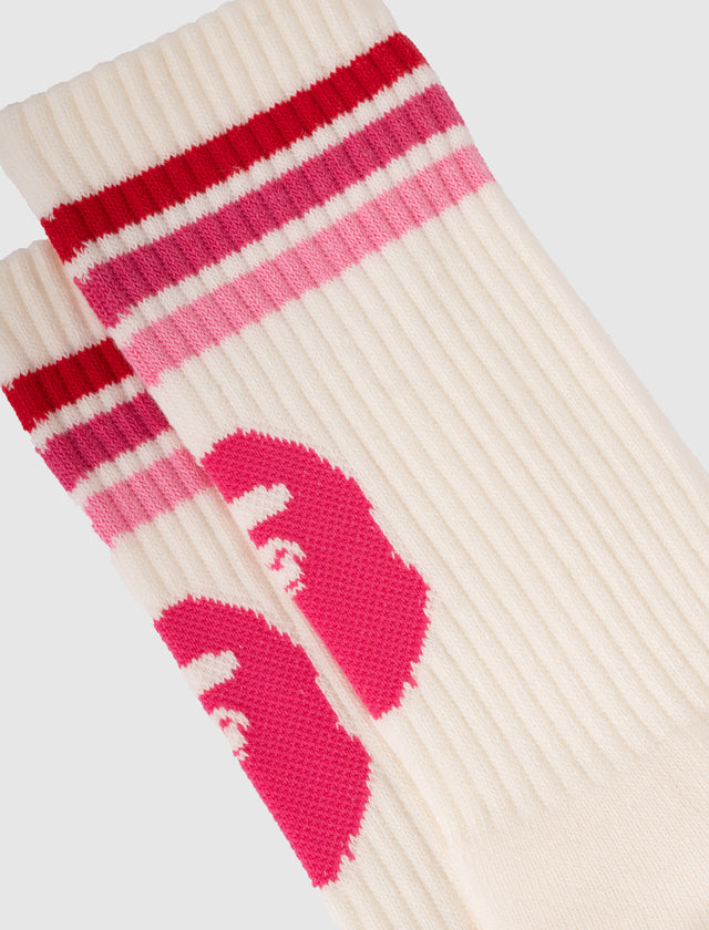 BAPE LINE SOCKS "ピンク"