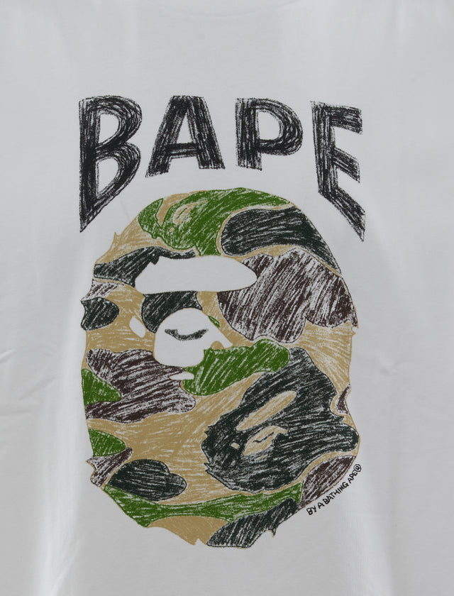 ABC CAMO HAND DRAW APE HEAD TEE