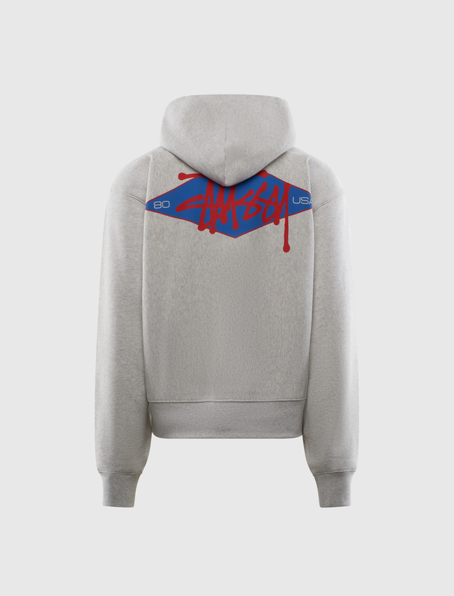 DIAMOND ZIP HOOD