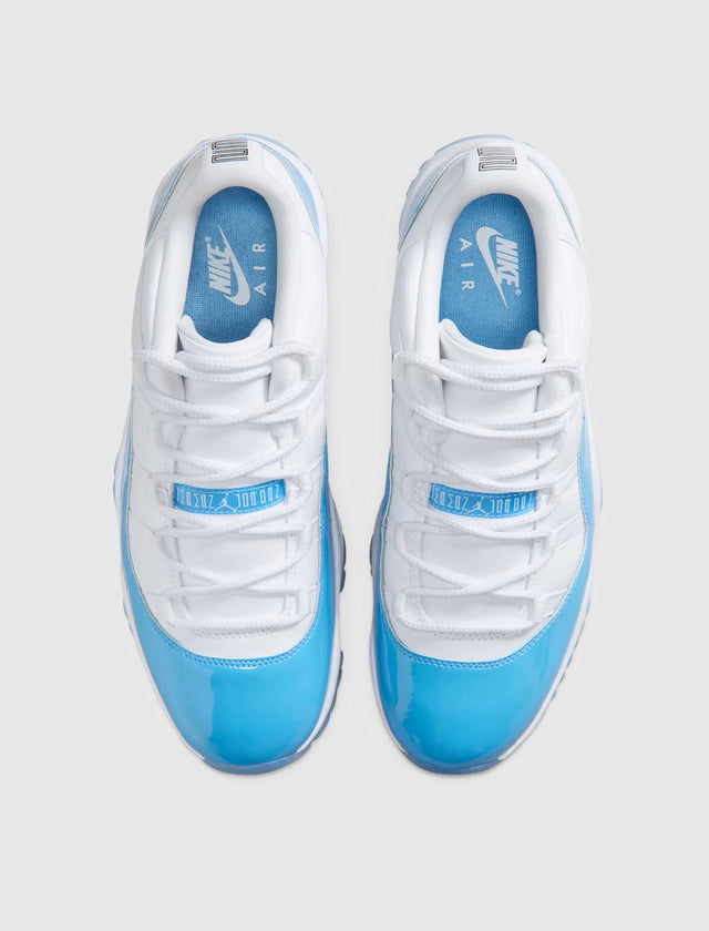 AIR JORDAN 11 RETRO LOW "WHITE/UNIVERSITY BLUE/BLACK"