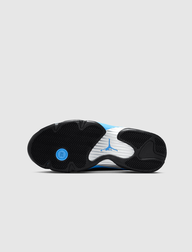 AIR JORDAN 14 RETRO "SCHWARZ/ WEISS/ UNIVERSITY BLUE"