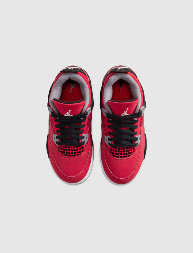 AIR JORDAN 4 RETRO "FIRE RED/WHITE" PS