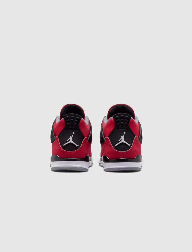 AIR JORDAN 4 RETRO "FIRE RED/WHITE" PS