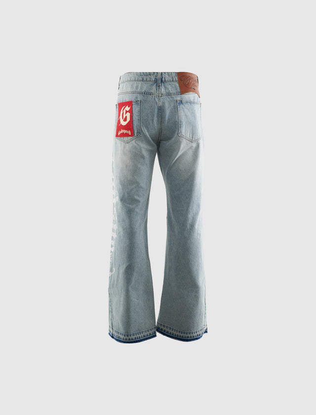 OG LOGO FLARED JEANS