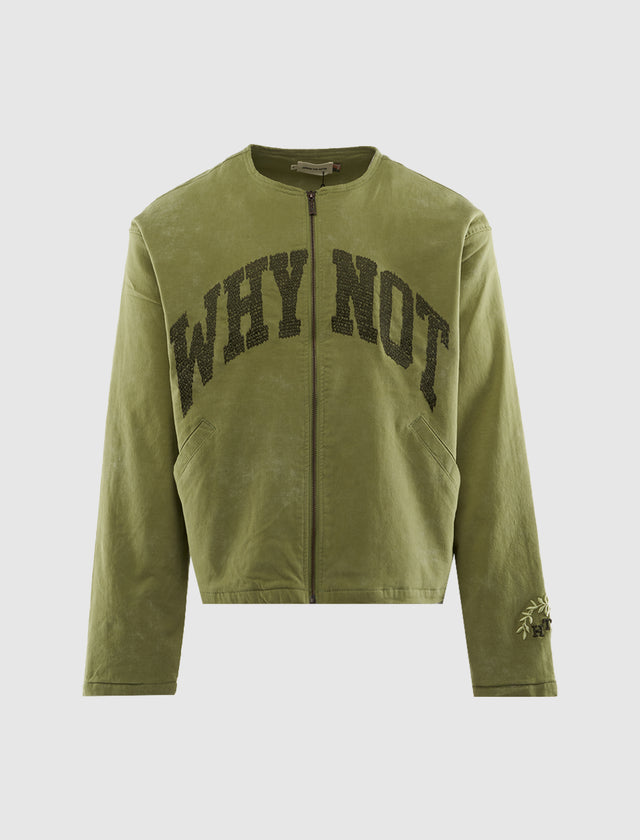 JACKE AUS GEWASCHENEM TWILL