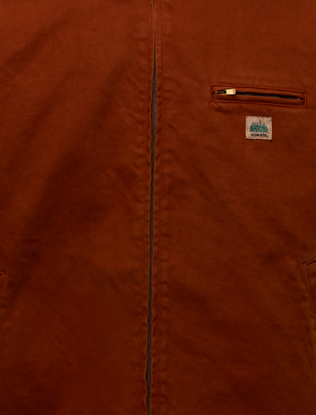 CORD-STEHKRAGENJACKE MIT REISSVERSCHLUSS