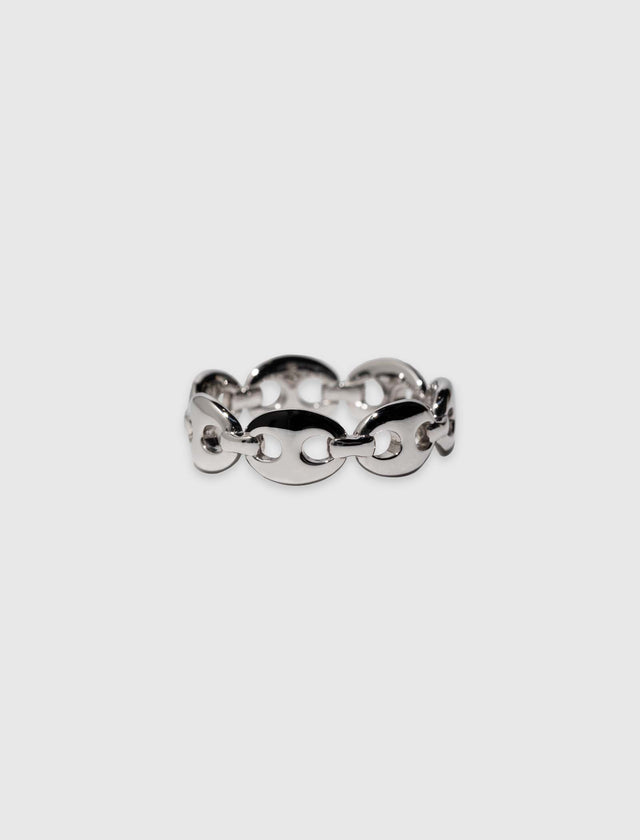 SILVER BEAN RING