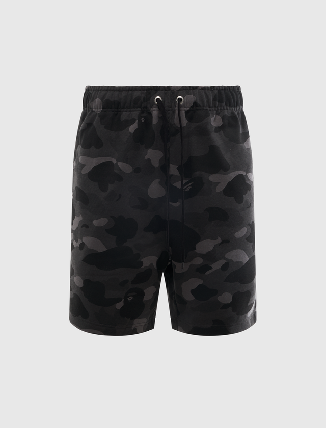 COLOR CAMO METAL APE HEAD RELAXED FIT SWEAT SHORTS