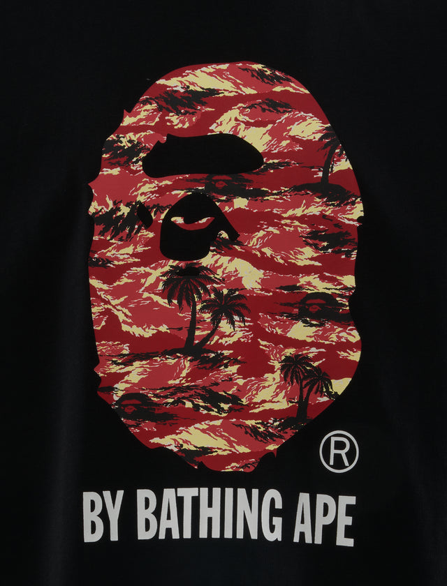 COLLEGE-T-SHIRT MIT PALMEN-CAMO