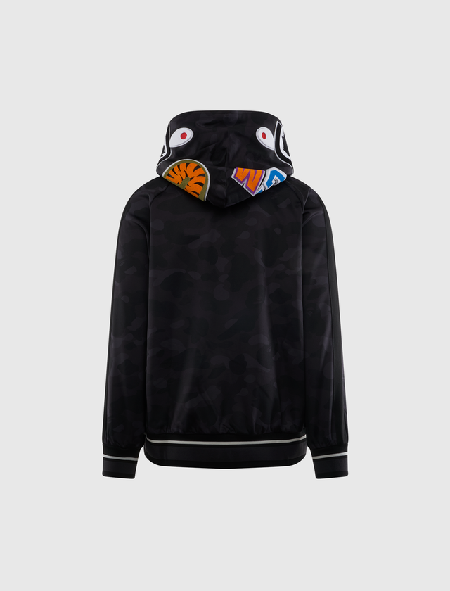COLOR CAMO SHARK RELAXED FIT HOODIE TRACK JACKET