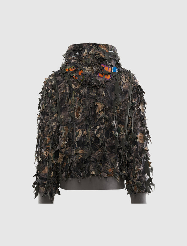 KAPUZENJACKE MIT DURCHGEHENDEM REISSVERSCHLUSS
