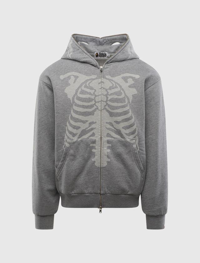 SKELETON SHARK FULL ZIP HOODIE