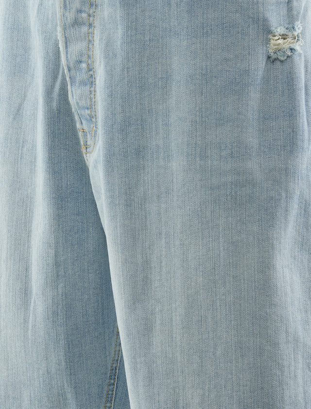 WASHED DENIM SHORT