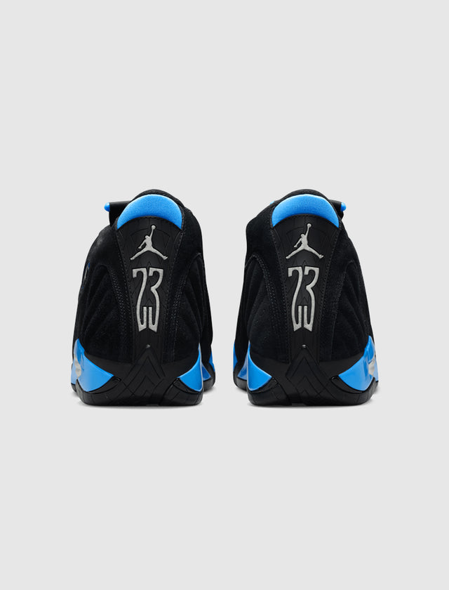 AIR JORDAN 14 RETRO "SCHWARZ/ WEISS/ UNIVERSITY BLUE"