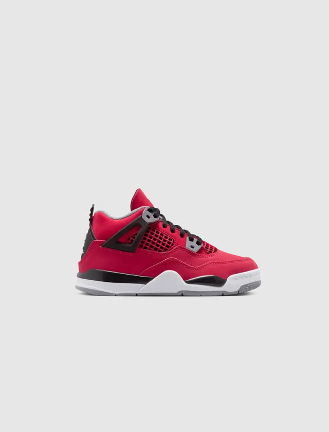 AIR JORDAN 4 RETRO "FIRE RED/WHITE" PS