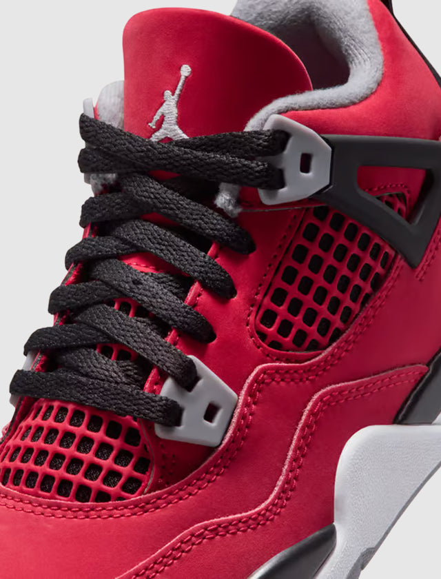 AIR JORDAN 4 RETRO "FIRE RED/WHITE" PS