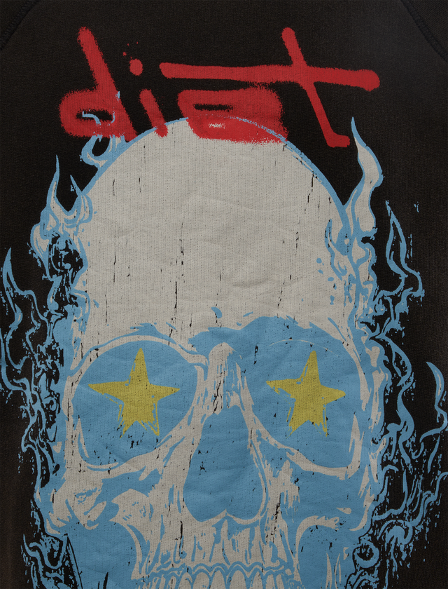 SKULL HALF SLEEVE TEE