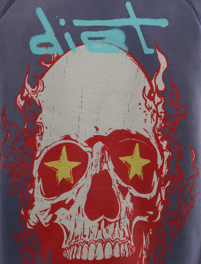 SKULL HALF SLEEVE TEE