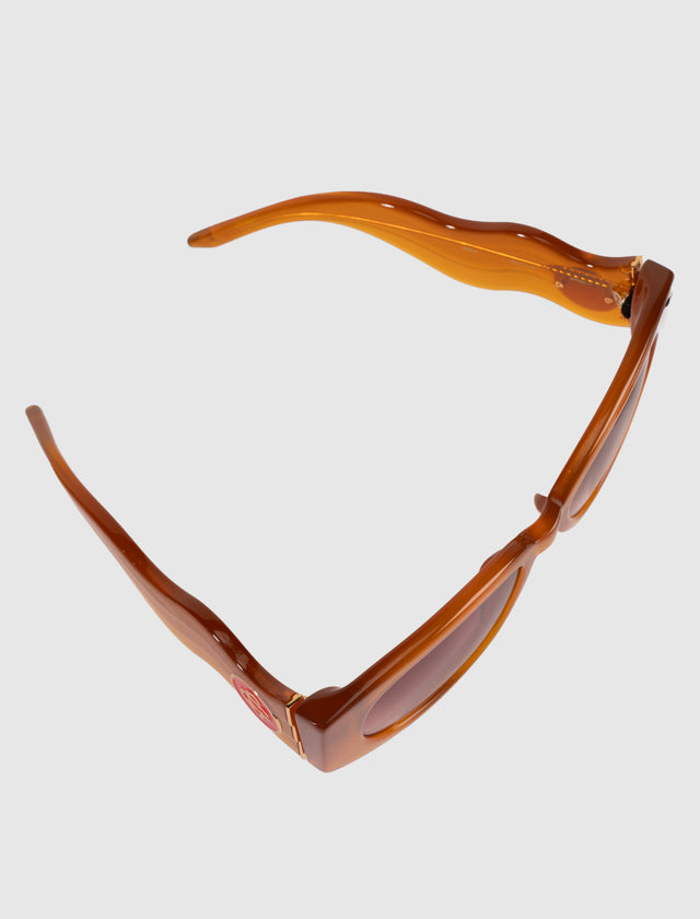 Ovale Wellen-Sonnenbrille