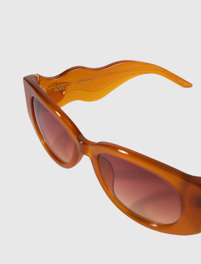 Ovale Wellen-Sonnenbrille