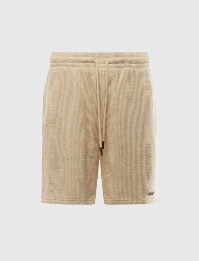 RIB KNIT DRAWCORD 7" SHORTS