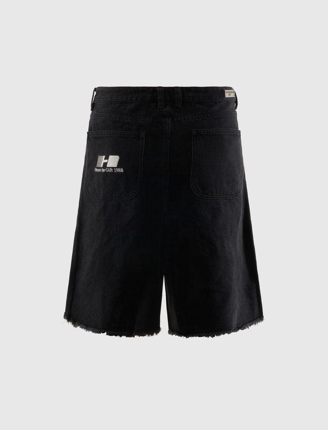 FRAYED EDGE 11" DENIM BERMUDAS