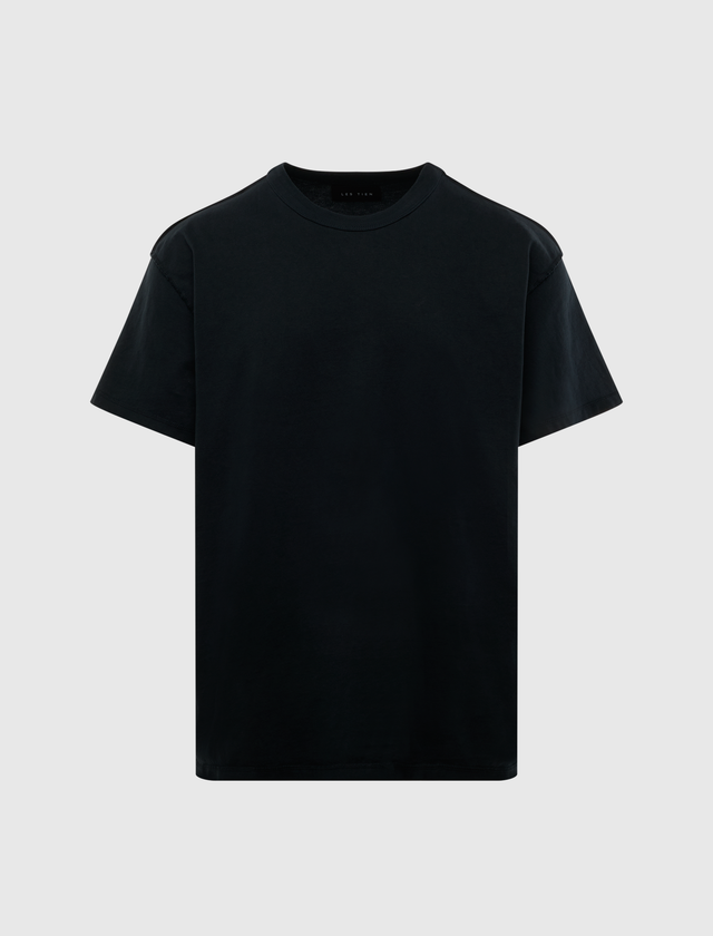 HEAVYWEIGHT BINDED NECK INSIDE OUT TEE