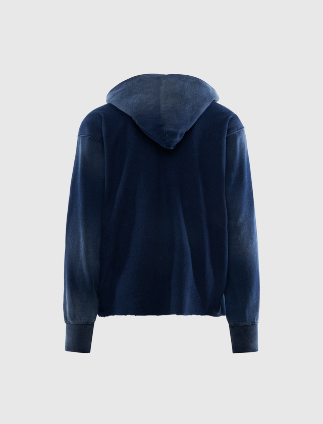 HEAVYWEIGHT RAW CROPPED HOODIE