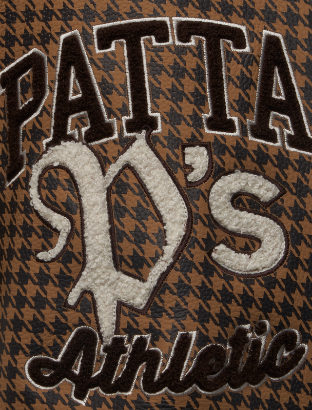 ATHLETIC P HOUNDSTOOTH VARSITY JACKET