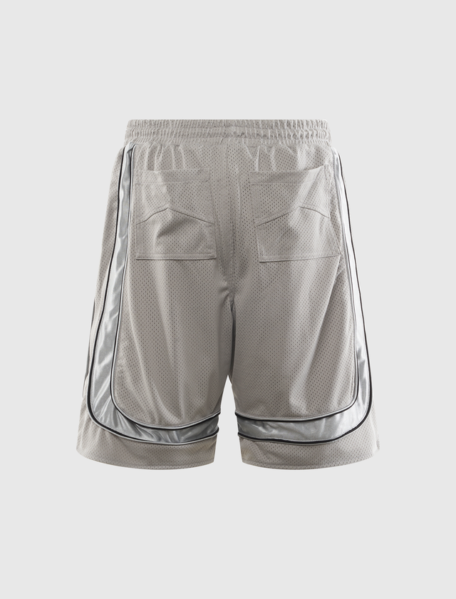 BAGGY MESH COLLEGIATE LOGO SHORTS