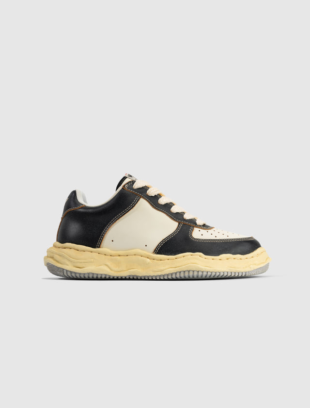 WAYNE LOW TOP SNEAKERS "SCHWARZ/WEISS"