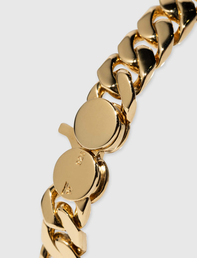 GOLD CURB 7 BRACELET